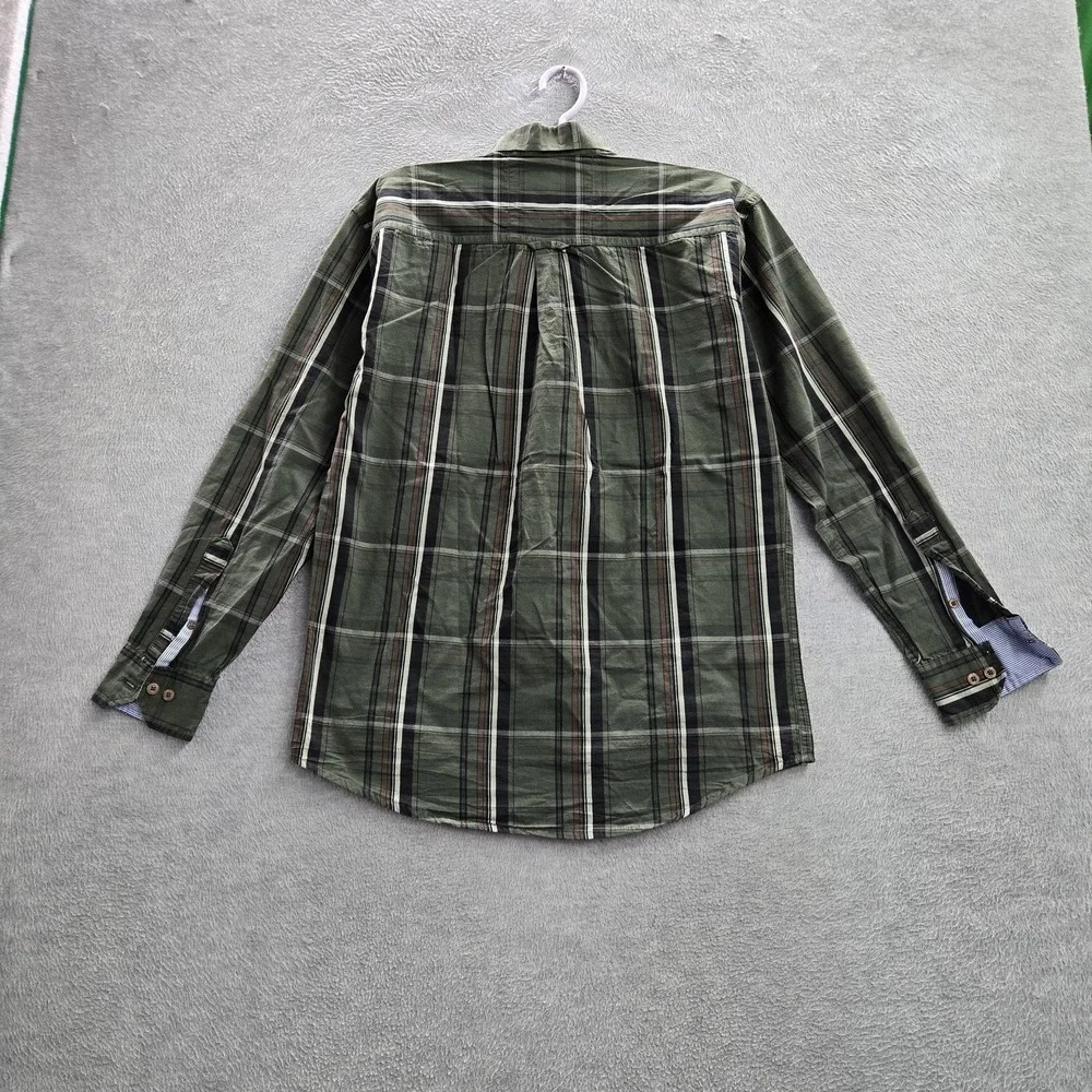 Polo Ralph Lauren Men Button Up Shirt XL Green Embroidered Classic Oxford